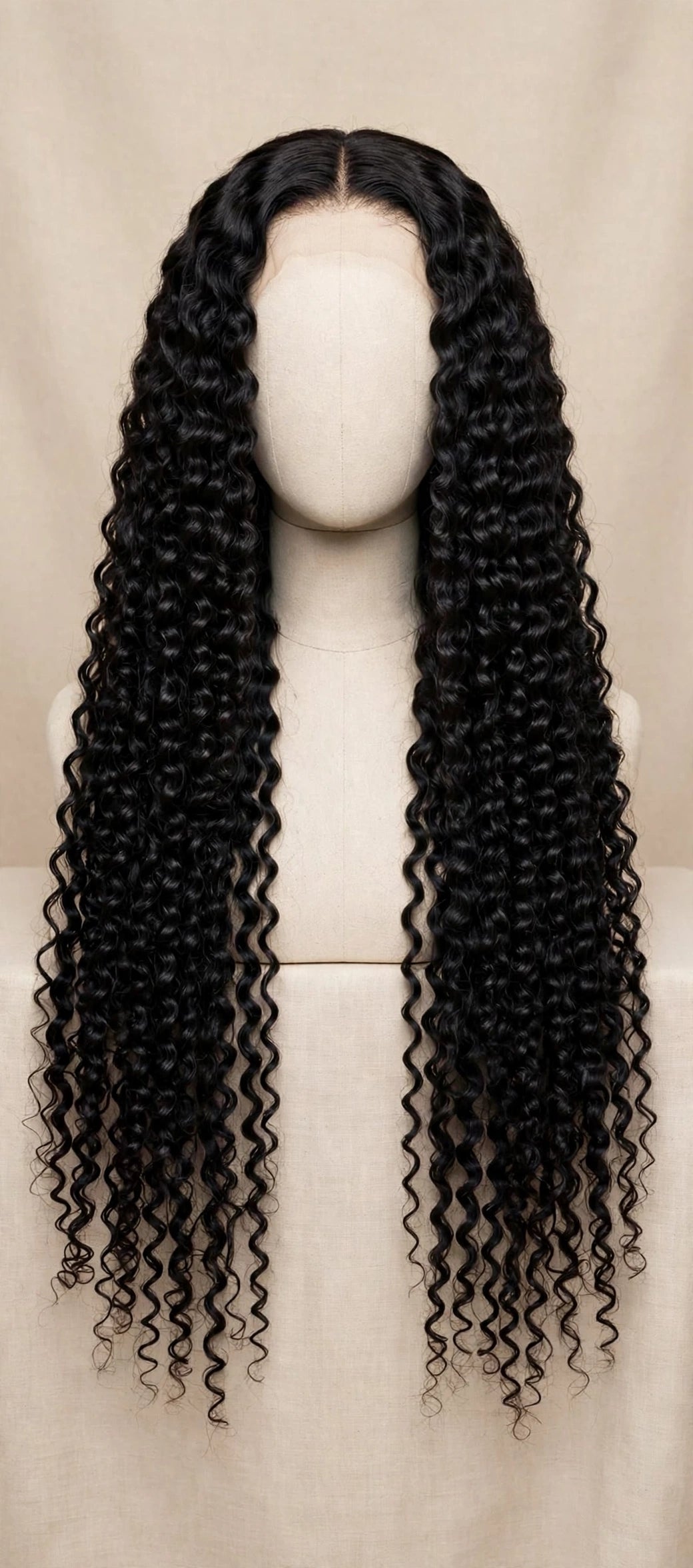 26" Jerry Curl Full Frontal Wig
